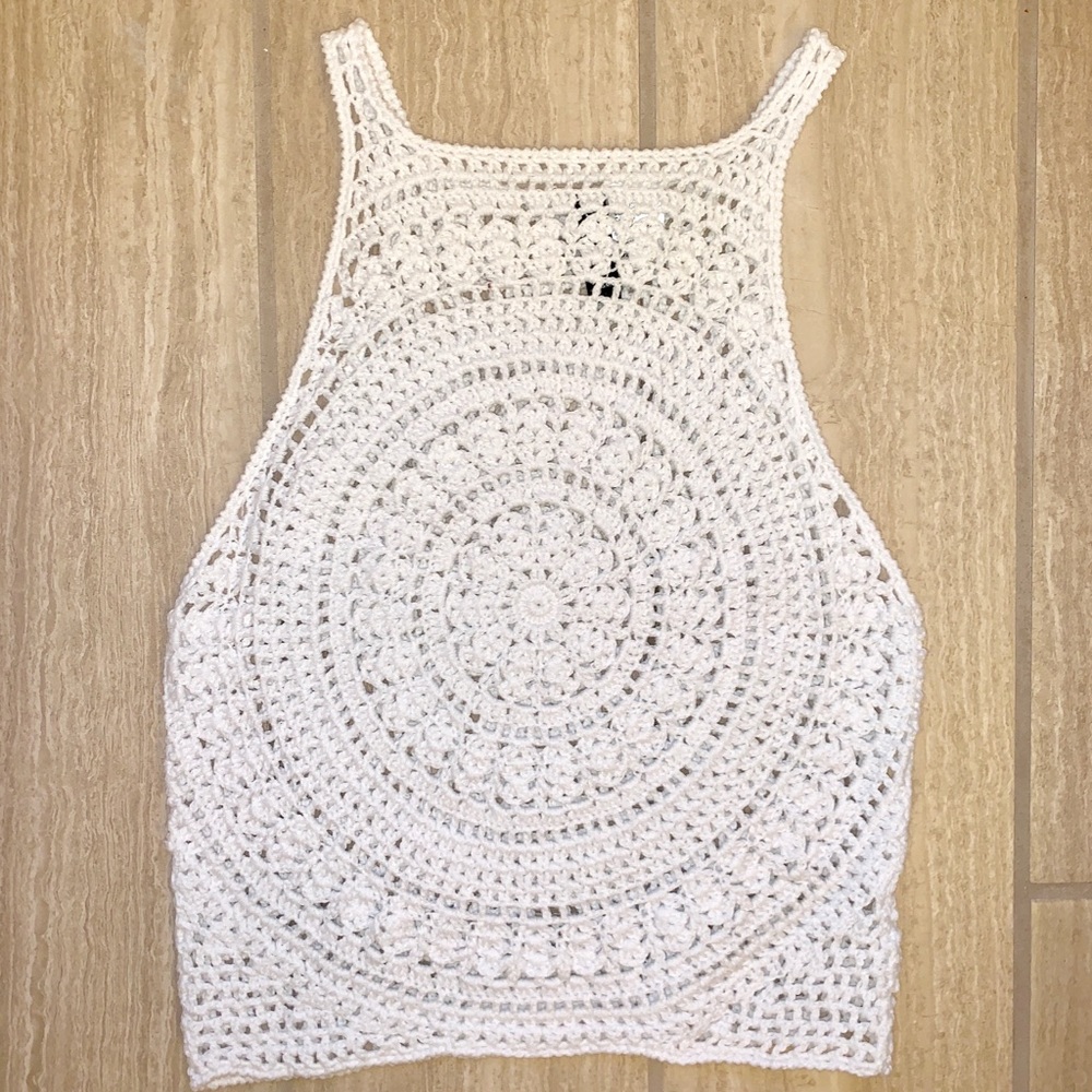 White halter top